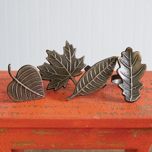 Set of Four Leaf Napkin Rings - Min of 2
