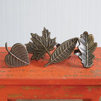 Set of Four Leaf Napkin Rings - Min of 2