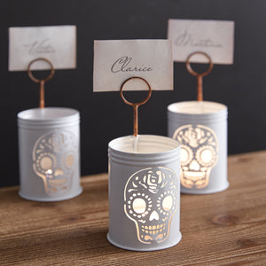 Sugar Skull Luminary Place Card Holder - Min of 4