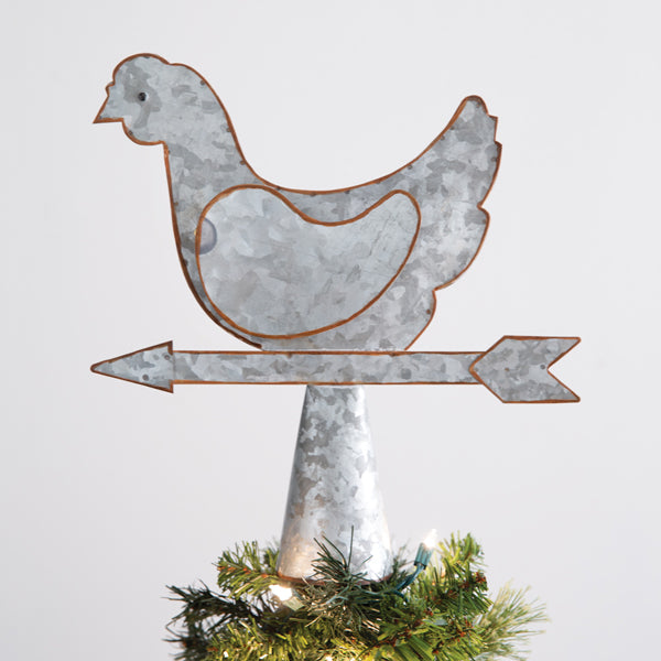 Hen Weathervane Tree Topper