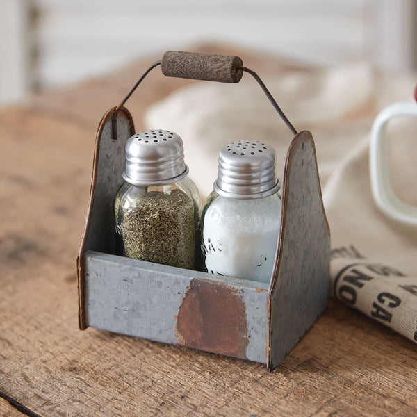 Lunch Pail Salt and Pepper Caddy