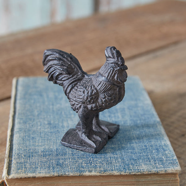 Cast Iron Rooster - Rustic Brown - Box of 2