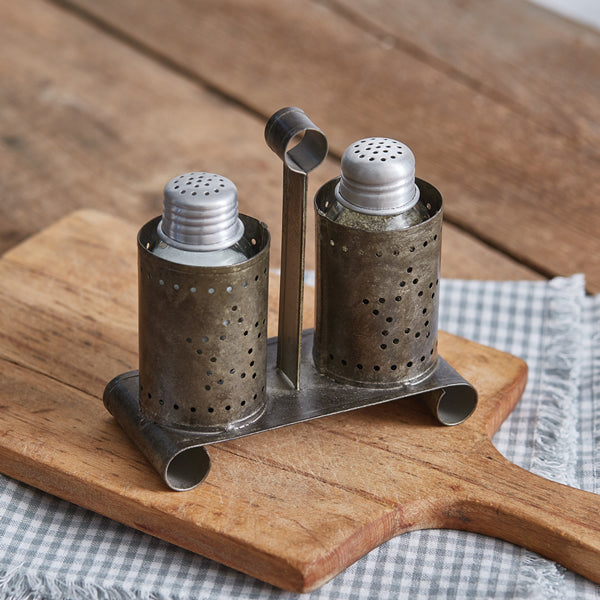 Punched Star Salt and Pepper Caddy