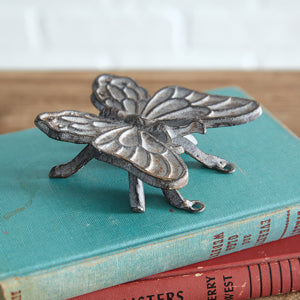 Cast Iron Butterfly Figurine - Box of 2