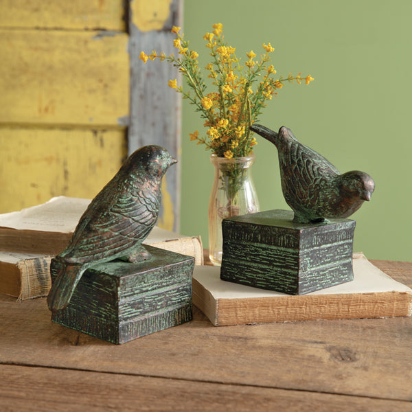 Perched Birds Bookends