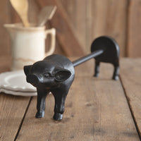 Cast Iron Pig Paper Towel Holder