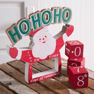 Santa Christmas Countdown Blocks