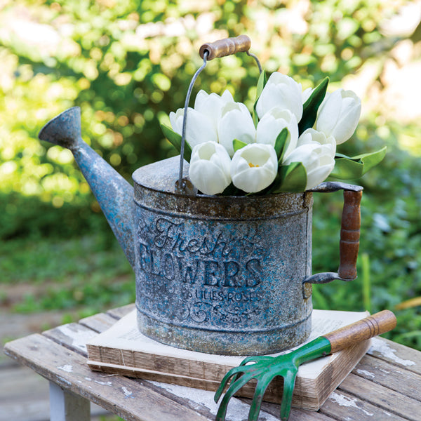 Farmhouse Denim Watering Can