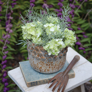 Farmhouse Denim Hobnail Pot