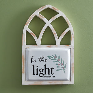 Be The Light Architectural Wall Sign