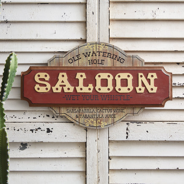 Saloon Wall Sign