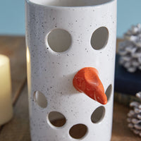 Ceramic Snowman Luminary
