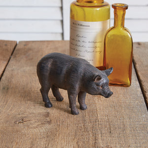 Rustic Pig Figurine - Box of 4