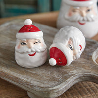 Winking Santa Salt & Pepper Shakers