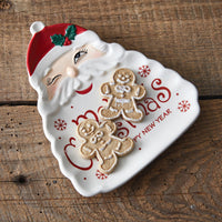 Winking Santa Dish