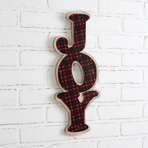 Buffalo Plaid Joy Wall Decor