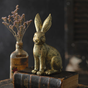 Golden Hare Figurine