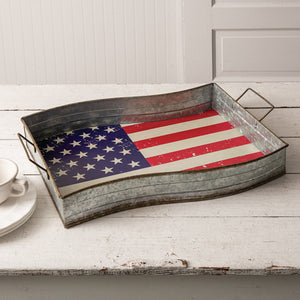 American Flag Serving Tray - D&J Farmhouse Collections