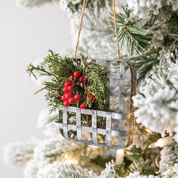 Basket Ornament - Box of 4 - D&J Farmhouse Collections