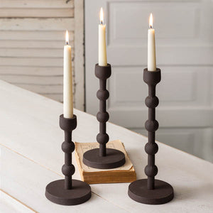 Set of Three Laurel Candle Holders - D&J Farmhouse Collections