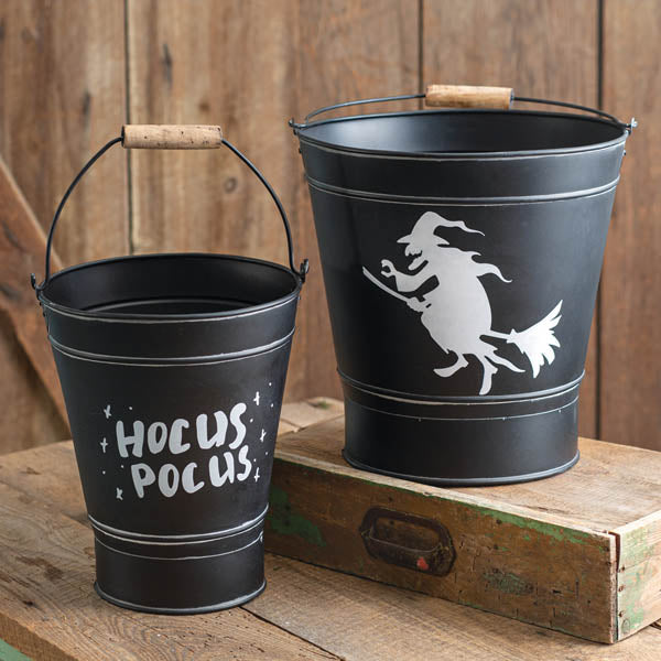 Set of Two Witch Buckets - D&J Farmhouse Collections