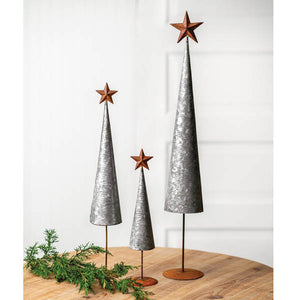 Set of Three Cone Shaped Trees - D&J Farmhouse Collections
