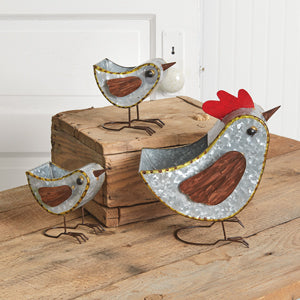 Mother Hen and Two Chicks Containers - D&J Farmhouse Collections