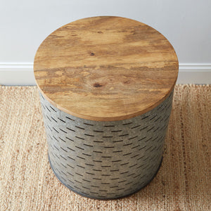 Olive Bucket Side Table