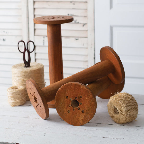 Vintage-Inspired Wood Spool - D&J Farmhouse Collections