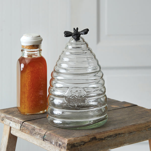 Small Honey Hive Glass Canister - D&J Farmhouse Collections