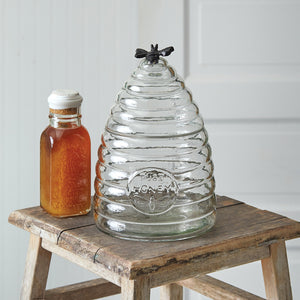 Large Honey Hive Glass Canister - D&J Farmhouse Collections