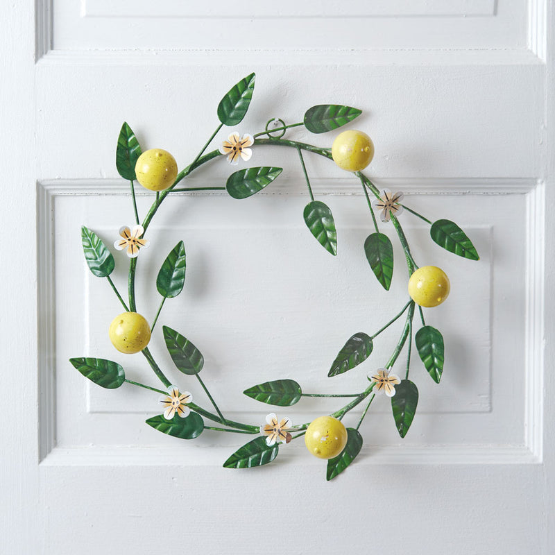 Lemon Small Metal Wreath