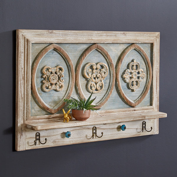 French Provincial Wall Decor with Hooks