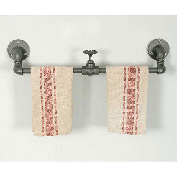 Industrial Towel Rack with Valve - Box of 2 - D&J Farmhouse Collections