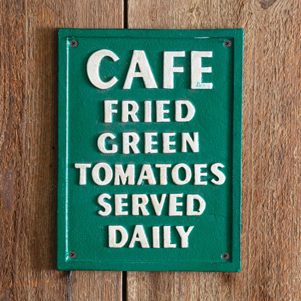 Fried Green Tomatoes Cast Iron Wall Sign - D&J Farmhouse Collections