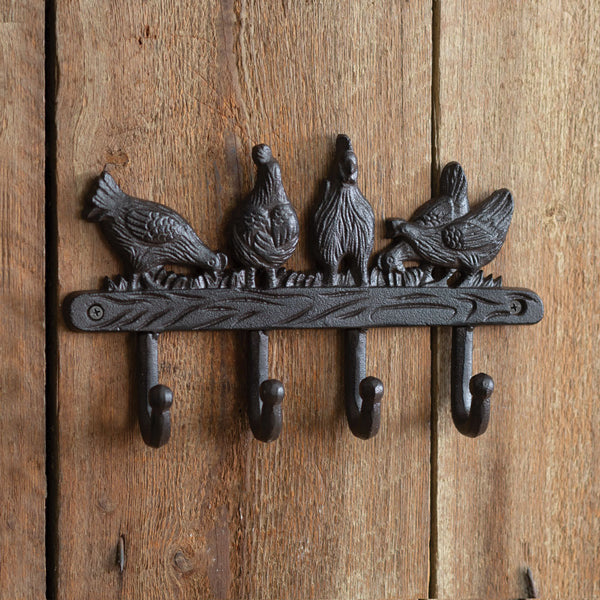 Hens and Chicks Wall Hooks - D&J Farmhouse Collections