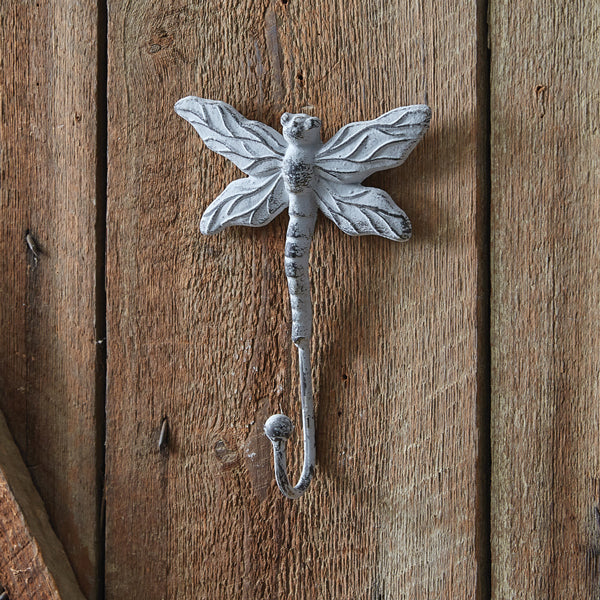 Cast Iron Dragonfly Wall Hook - Box of 2 - D&J Farmhouse Collections