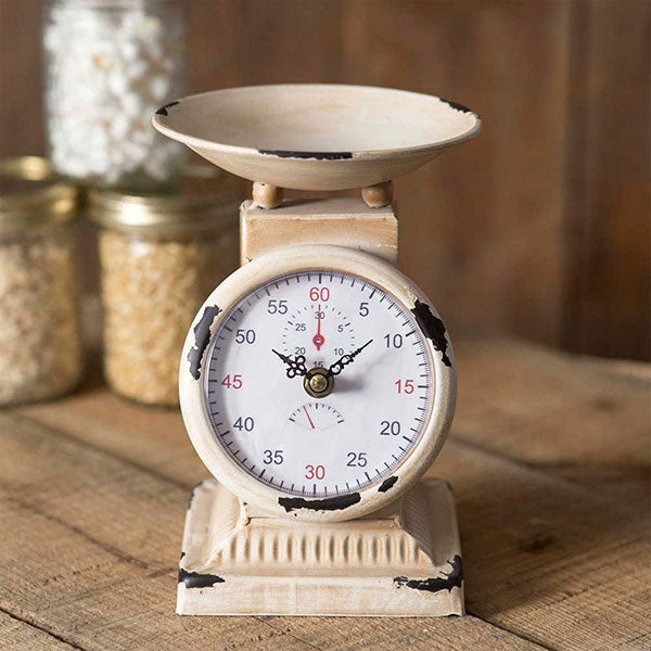 Small Kitchen Scale Clock - D&J Farmhouse Collections