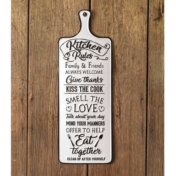 Kitchen Rules Sign - D&J Farmhouse Collections