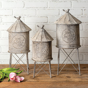 Set of Three Silo Containers - D&J Farmhouse Collections