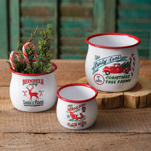 Set of Three Holiday Bowls - D&J Farmhouse Collections