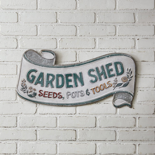 Garden Shed Scroll Wall Sign - D&J Farmhouse Collections