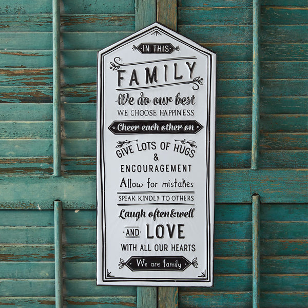 Family Rules Wall Sign - D&J Farmhouse Collections