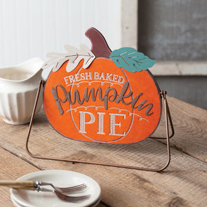Fresh Baked Pumpkin Pie A-Frame Tabletop Sign - D&J Farmhouse Collections