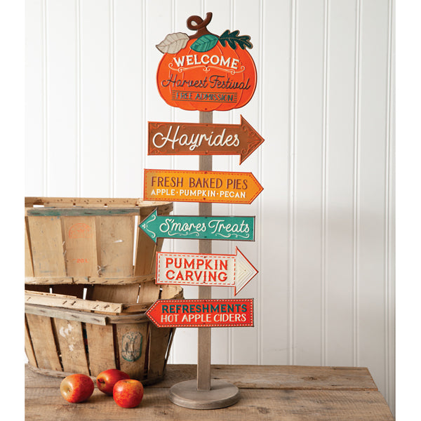 Harvest Festival Directional Sign Stand - D&J Farmhouse Collections