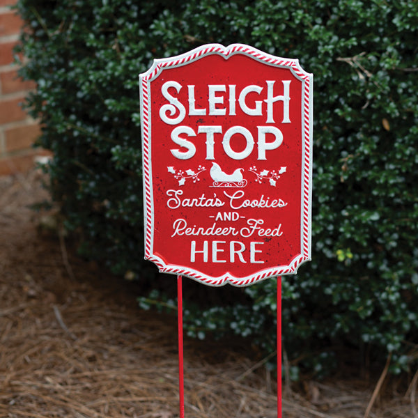 Sleigh Stop Garden Stake - D&J Farmhouse Collections