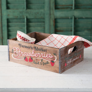 Farmer's Market Strawberries Crate