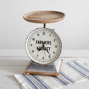 Farmers Market Decorative Scale Clock