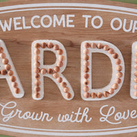 Welcome to Our Garden Wall Sign