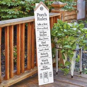 Porch Rules Sign